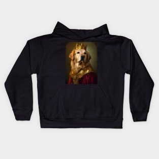 Golden Retriever The King Kids Hoodie